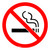 No Smoking Prohibition - ISO Floor Sign