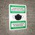 For Yours and Our Safety Please Do Not Enter Without a Face Covering Spanish Bilingual Wall Sign