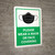 Please Wear a Mask or Face Covering Green Wall Sign