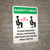 Safety First: Please Maintain Social Distancing and Wear Face Masks While Seated Wall Sign