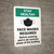 Stay Healthy: Face Masks Required Before Entering with Icon Wall Sign