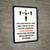 Please Maintain A Safe Distance From One Another While Service Is In Order Portrait - Wall Sign