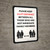 Please Keep A 6 Ft Distance Between All Those Who Are Not Immediate Family Members Portrait - Wall Sign