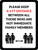 Please Keep A 6 Ft Distance Between All Those Who Are Not Immediate Family Members Portrait - Wall Sign
