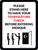 Please Stand Here To Have Your Temperature Check Before Entering Mosque Portrait - Wall Sign