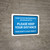 Thank You For Practicing Social Distancing With Us Blue Landscape - Wall Sign