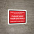 Thank You For Practicing Social Distancing With Us Red Landscape - Wall Sign