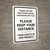 Thank You For Practicing Social Distancing With Us White Portrait - Wall Sign