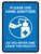 Please Use Hand Sanitizer As You Enter And Leave The Facility Portrait - Wall Sign