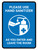 Please Use Hand Sanitizer As You Enter And Leave The Room Portrait - Wall Sign