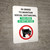 In Order to Maintain Social Distancing This Pew Is Not In Use with Icon Portrait V2 - Wall Sign
