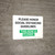 Please Honor Social Distancing This Row Is Closed Landscape - Wall Sign