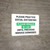 Please Practice Social Distancing Remain In Car Until Previous Service Dismisses Landscape - Wall Sign