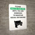 Please Wait in Your Pew Until You Are Dismissed with Icon Portrait V2 - Wall Sign