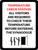 Temperature Check Station - All Visitors are Required to Check Their Temperature Before Entering the Synagogue with Icon Portrait V2 - Wall Sign