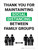 Thank You For Maintaining Social Distancing Between Family Groups with Icon Portrait V2 - Wall Sign