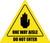 Do Not Enter One Way Aisle with Icon Triangle - Floor Sign