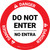 Danger Do Not Enter Bilingual Spanish Circular - Floor Sign