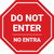 Do Not Enter Bilingual Spanish Stop - Floor Sign