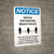 Notice Social Distancing Beach Rules Portrait - Wall Sign