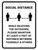 Social Distance While Enjoying The Outdoors Portrait - Wall Sign