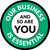 Our Business Is Essential And So Are You Green Circular - Floor Sign