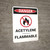 Danger: Acetylene Flammable - Wall Sign