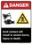 Danger: Acid Contact ANSI - Wall Sign