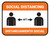Social Distancing Bilingual Spanish with Icon Orange Rectangle - Floor Sign