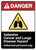Danger: Asbestos Cancer And Lung Disease Hazard ANSI - Wall Sign