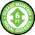 Please Maintain Social Distance with Arrow Green/White Circular - Floor Sign