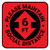 Please Maintain Social Distance with Arrow Red Square - Floor Sign