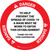 Danger: Help Prevent Spread of COVID-19 Mask Must Be Worn Circular - Floor Sign