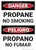Danger: Bilingual Spanish Propane No Smoking - Wall Sign