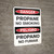 Danger: Bilingual Spanish Propane No Smoking - Wall Sign
