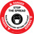 Danger: Stop The Spread Mask Mandatory with Icon Circular - Floor Sign