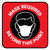 Mask Required Beyond This Point with Icon Red Square - Floor Sign