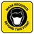Mask Required Beyond This Point with Icon Yellow Square - Floor Sign