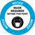 Notice: Mask Required Beyond This Point with Icon Circular - Floor Sign