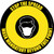 Stop The Spread - Mask Mandatory with Icon Black Border Circular - Floor Sign