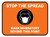 Stop The Spread - Mask Mandatory with Icon Orange Rectangle - Floor Sign