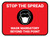 Stop The Spread - Mask Mandatory with Icon Red Rectangle - Floor Sign