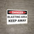 Danger: Blasting Area Keep Away - Wall Sign