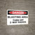 Danger: Blasting Area Turn Off Radios - Wall Sign