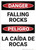Danger: Danger Falling Rocks - Wall Sign