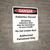 Danger: Asbestos Hazard Breathing - Wall Sign