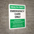 Health First: Emergency Care Only Portrait - Wall Sign