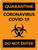Quarantine: Coronavirus Covid-19 Do Not Enter with Icon Portrait - Wall Sign