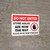Do Not Enter: Store Aisles Are Now One Way with Icon Landscape - Wall Sign