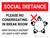 Social Distance Please No Congregating in Break Room with Icon Landscape - Wall Sign